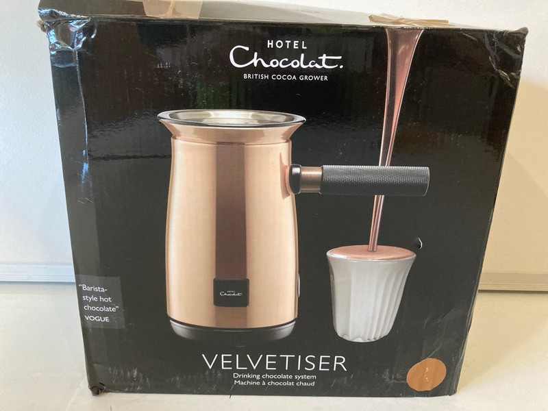 Lot 173  
            Nottingham SR6 - Delivery Only 

                
HOTEL CHOCOLAT BARISTA STYLE VELVETISER DRINKING CHOCOLATE SYSTEM