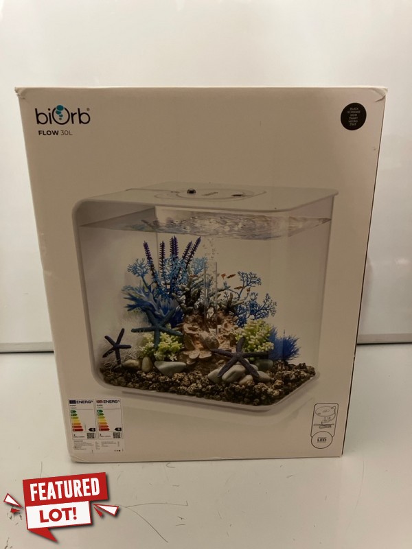 Lot 23  
            Nottingham SR6 - Delivery Only 

                
BIORB FLOW 30L FISH TANK MODEL:: 72033 WITH LED LIGHT ORIGINAL RRP: £169.99