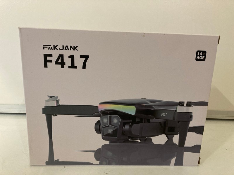 Lot 266  
            Nottingham SR6 - Delivery Only 

                
FATJANK F417 DRONE (WITH CONTROLLER AND CARRY CASE)