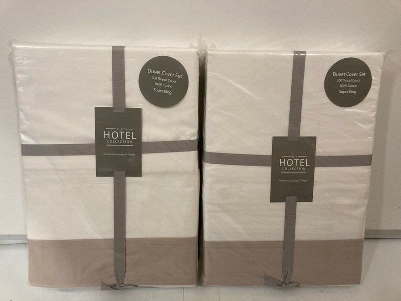 Lot 293  
            Nottingham SR6 - Delivery Only 

                
2 X THE HOTEL COLLECTION DUVET COVER SETS (SIZE SUPER KING)