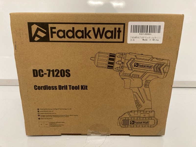 Lot 387  
            Nottingham SR6 - Delivery Only 

                
FADAK WALT DC-7120S CORDLESS DRILL TOOL KIT