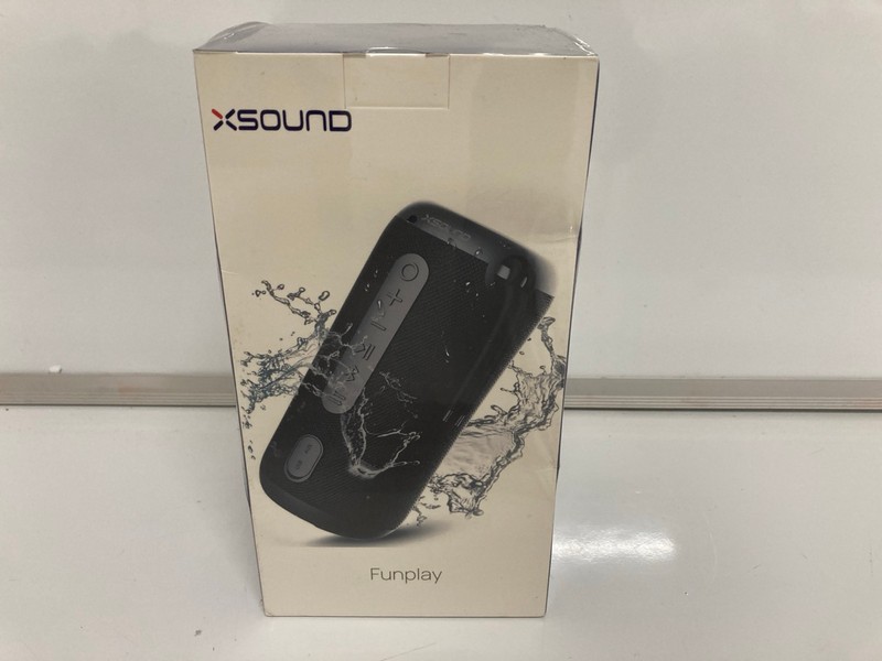Lot 453  
            Nottingham SR6 - Delivery Only 

                
XSOUND FUNPLAY PORTABLE BLUETOOTH SPEAKER (SEALED)