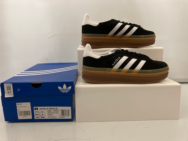 Lot 47  
            Nottingham SR6 - Delivery Only 

                
ADIDAS GAZELLE BOLD W TRAINERS SIZE: UK 6 ORIGINAL RRP: £94.99