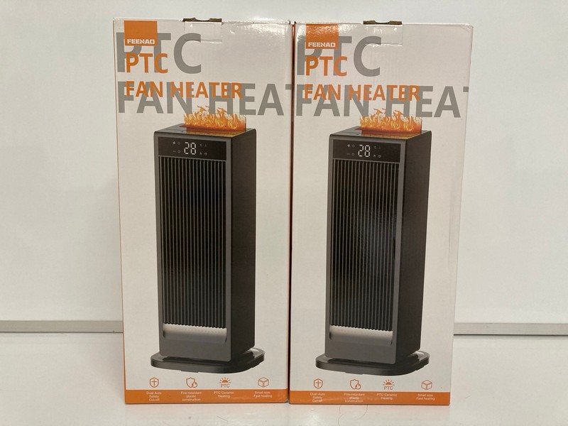 Lot 487  
            Nottingham SR6 - Delivery Only 

                
2 X FEENAO PTC FAN HEATERS