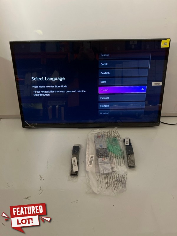 Lot 5  
            Nottingham SR6 - Delivery Only 

                
TOSHIBA VIDAA 32" HD LED TV MODEL: 32WV2553DB ORIGINAL RRP: £144.99 (WITH REMOTE,...