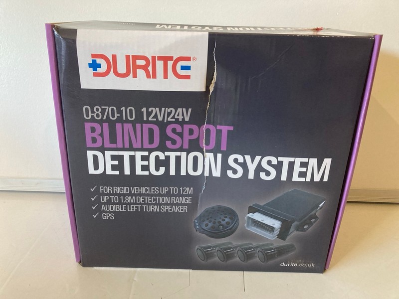 Lot 60  
            Nottingham SR6 - Delivery Only 

                
DURITE 0-870-10 BLIND SPOT DETECTION SYSTEM WITH LEFT TURN SPEAKER 12/24V ORIGINA...