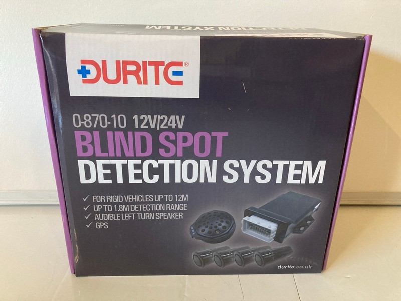 Lot 61  
            Nottingham SR6 - Delivery Only 

                
DURITE 0-870-10 BLIND SPOT DETECTION SYSTEM WITH LEFT TURN SPEAKER 12/24V ORIGINA...