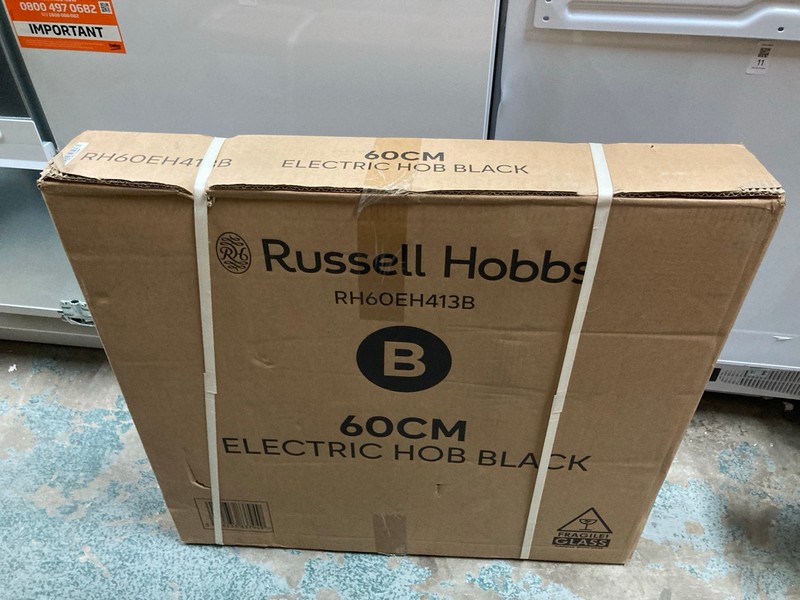 Lot 176  
            Nottingham SR2 - Collection Only 

                
RUSSELL HOBBS ELECTRIC HOB MODEL NO: RH60EH413B (COLLECTION ONLY)