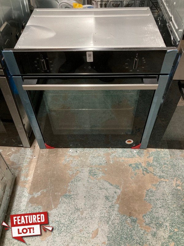 Lot 17  
            Nottingham SR2 - Delivery or Collection 

                
NEFF N50 SLIDE AND HIDE BUILT IN ELECTRIC SINGLE OVEN MODEL NO: B3ACE4AN3B ORIGIN...