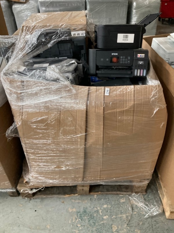 Lot 208  
            Nottingham SR2 - Collection Only 

                
PALLET OF PRINTERS INC EPSON ET-2820 PRINTER (HARVESTED PALLET NDS 20/11/25) (COL...