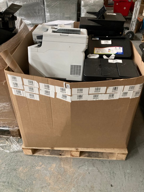 Lot 209  
            Nottingham SR2 - Collection Only 

                
PALLET OF PRINTERS INC EPSON ET-2850 PRINTER (HARVESTED PALLET NDS 28/11/25) (COL...