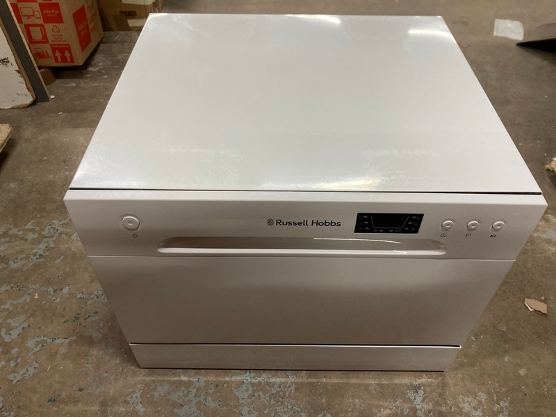 Lot 228  
            Nottingham SR2 - Collection Only 

                
RUSSELL HOBBS TABLE TOP DISHWASHER MODEL NO: RHTTDW6W (COLLECTION ONLY)