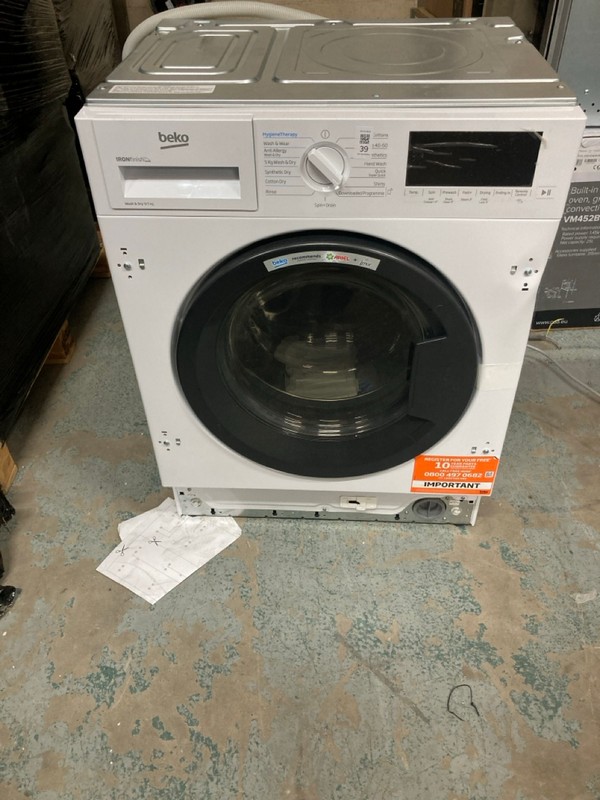 Lot 39  
            Nottingham SR2 - Delivery or Collection 

                
BEKO WASHER DRYER 9/5 KG MODEL NO: WDIK954451F