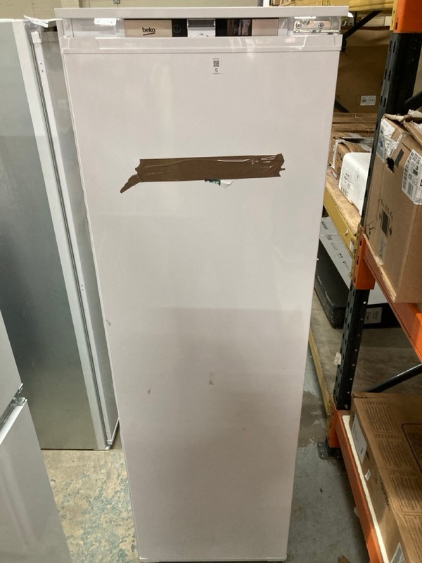 Lot 5  
            Nottingham SR2 - Delivery or Collection 

                
BEKO INTEGRATED UPRIGHT FREEZER MODEL NO: F54220NEB