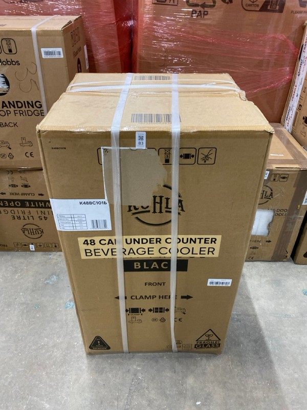 Lot 83  
            Nottingham SR2 - Delivery or Collection 

                
KUHLA 48 CAN UNDER COUNTER BEVERAGE COOLER MODEL NO: K48BC10