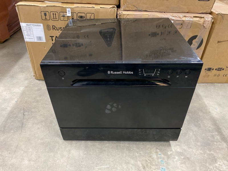 Lot 86  
            Nottingham SR2 - Delivery or Collection 

                
RUSSELL HOBBS TABLE TOP DISHWASHER MODEL NO: RHTTDW6B
