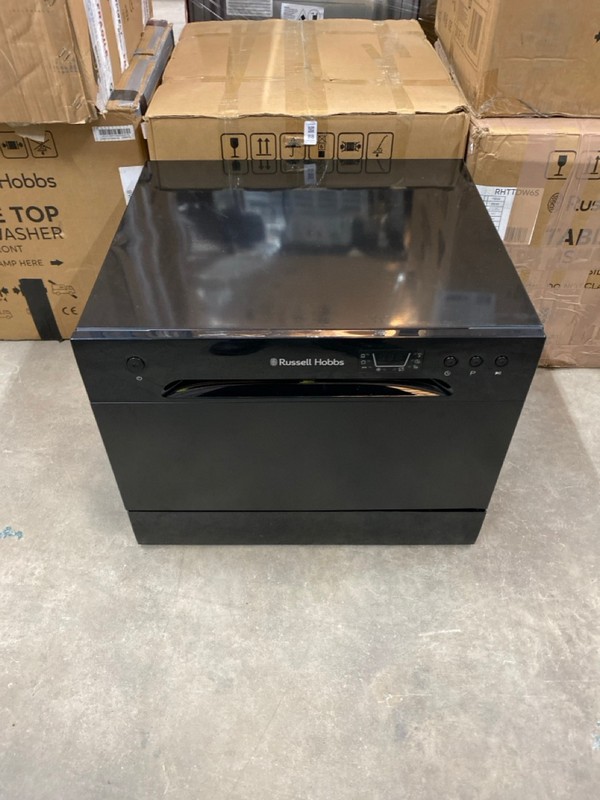Lot 87  
            Nottingham SR2 - Delivery or Collection 

                
RUSSELL HOBBS TABLE TOP DISHWASHER MODEL NO: RHTTDW6B