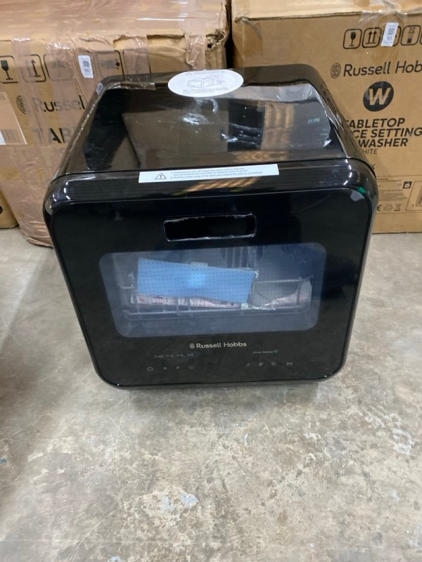 Lot 89  
            Nottingham SR2 - Delivery or Collection 

                
RUSSELL HOBBS TABLE TOP 2 PLACE DISHWASHER MODEL NO: RH2TTDW101B