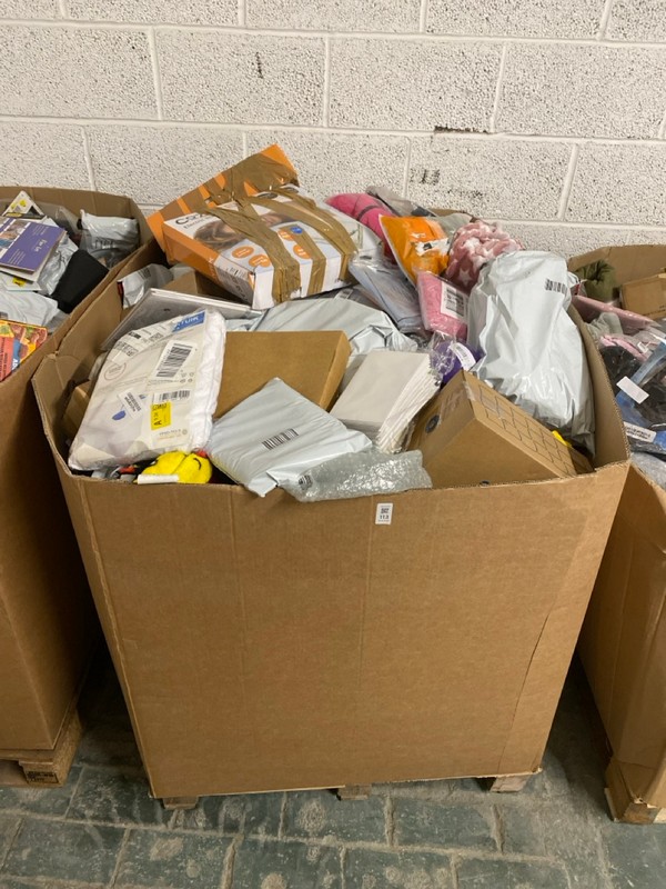 Lot 113  
            Nottingham SR3 - Delivery or Collection 

                
PALLET OF ITEMS TO INCLUDE ELECTRIC BLANKET