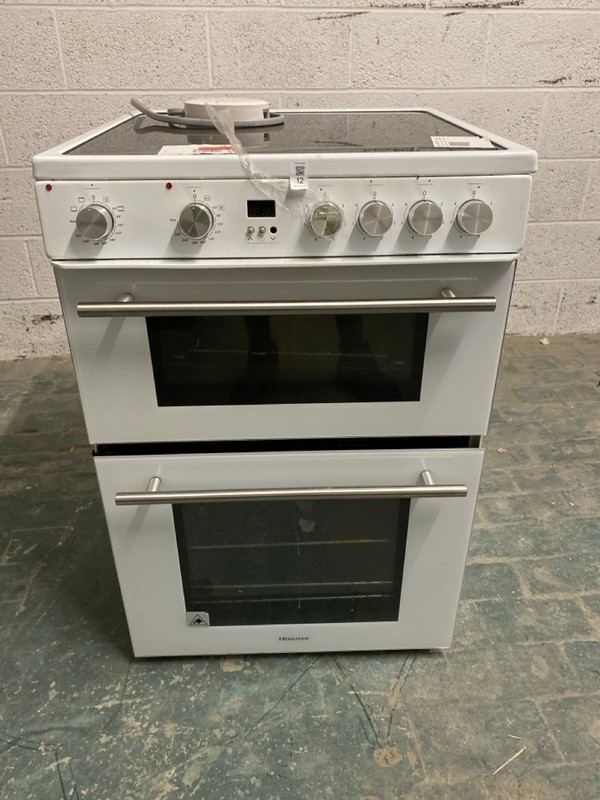 Lot 12  
            Nottingham SR3 - Delivery or Collection 

                
HISENSE FREESTANDING COOKER MODEL NO: HDE3211BWUK
