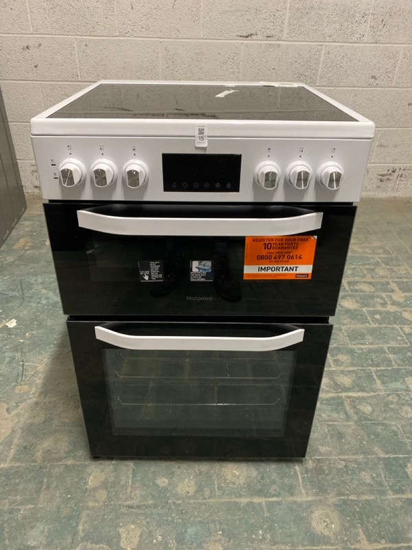 Lot 15  
            Nottingham SR3 - Delivery or Collection 

                
HOTPOINT FREESTANDING COOKER MODEL NO: HTE6VDCW