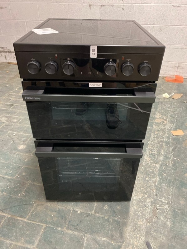 Lot 53  
            Nottingham SR3 - Delivery or Collection 

                
HISENSE FREESTANDING COOKER MODEL NO: HDCEC5C10B
