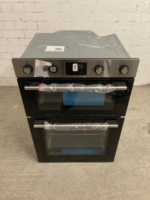 Lot 64  
            Nottingham SR3 - Delivery or Collection 

                
HISENSE BUILT IN ELECTRIC DOUBLE OVEN MODEL NO:BID99222CXUK