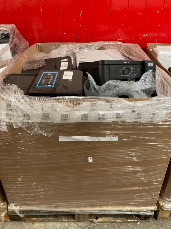 Lot 74  
            Nottingham SR3 - Delivery or Collection 

                
PALLET OF VARIOUS PRINTERS (Printer Harvest 30/10/2025)