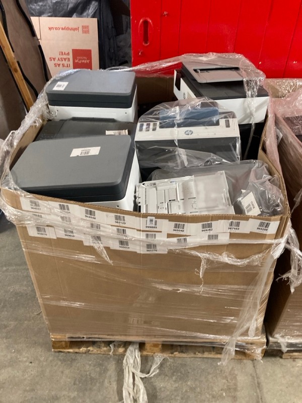 Lot 75  
            Nottingham SR3 - Delivery or Collection 

                
PALLET OF VARIOUS PRINTERS (Printer Harvest 14/10/2025)