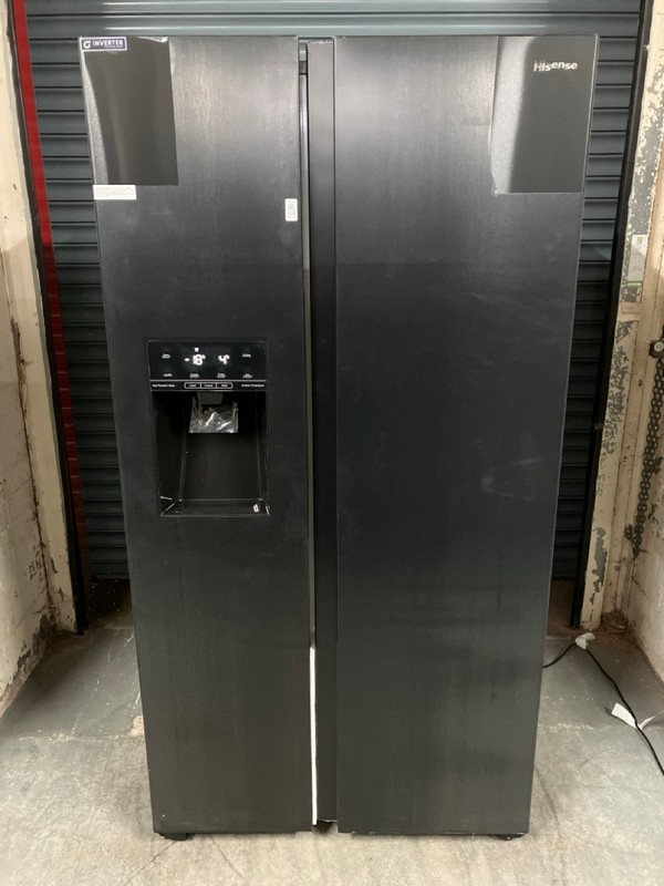 Lot 108  
            Nottingham SR6 - Delivery Or Collection 

                
HISENSE AMERICAN STYLE FRIDGE FREEZER MODEL: RS694N4TFE ORIGINAL RRP: £849.00