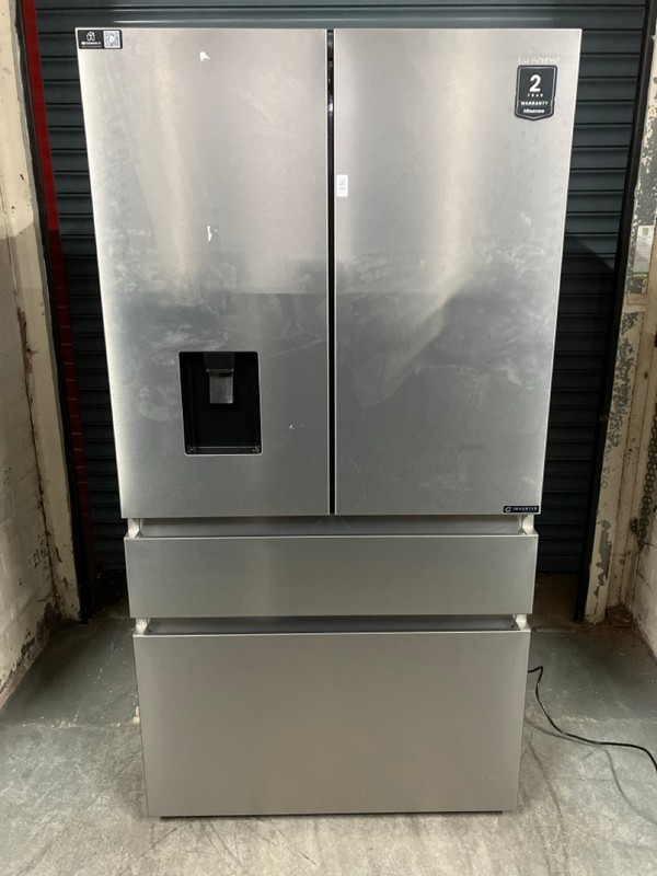 Lot 110  
            Nottingham SR6 - Delivery Or Collection 

                
HISENSE PUREFLAT SMART FRIDGE FREEZER MODEL: RF749N4SWSE ORIGINAL RRP: £999.00