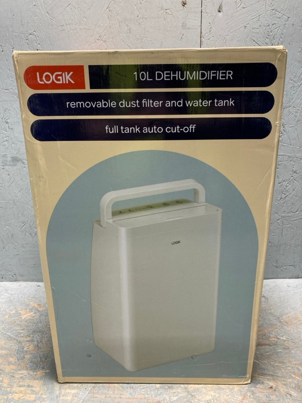 Lot 11  
            Nottingham SR6 - Delivery Or Collection 

                
LOGIK 10L DEHUMIDIFIER ORIGINAL RRP: £109.00