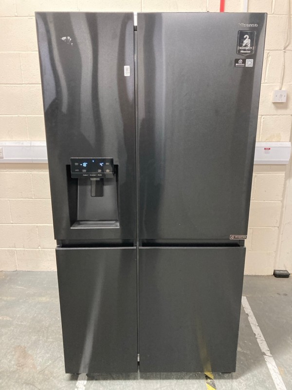 Lot 125  
            Nottingham SR6 - Delivery Or Collection 

                
HISENSE PUREFLAT INFINITE FRIDGE FREEZER MODEL: RS818N4IFE ORIGINAL RRP: £999.00