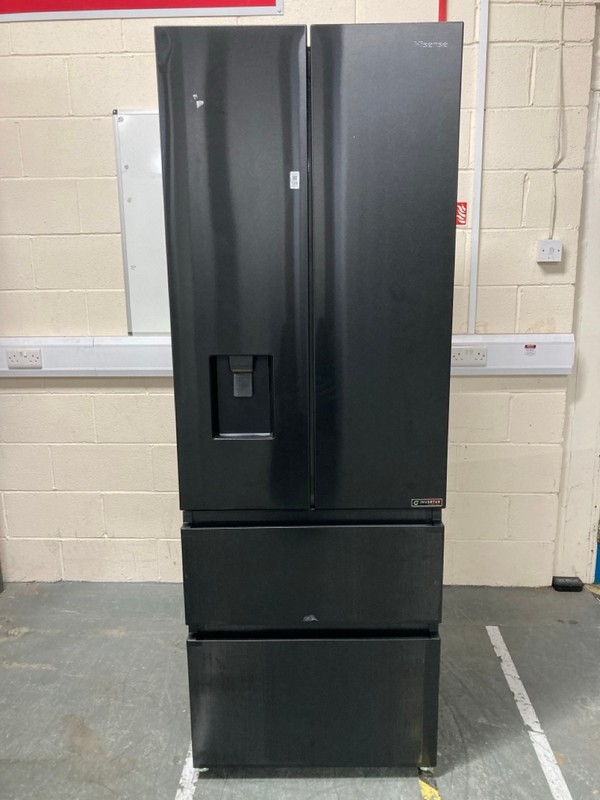 Lot 128  
            Nottingham SR6 - Delivery Or Collection 

                
HISENSE AMERICAN FRIDGE FREEZER MODEL: RF632N4WFE ORIGINAL RRP: £799.00