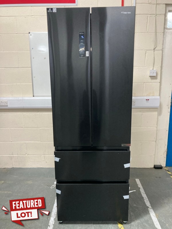 Lot 129  
            Nottingham SR6 - Delivery Or Collection 

                
HISENSE PUREFLAT SMART FRIDGE FREEZER MODEL: RF632N4AFC1 ORIGINAL RRP: £899.00