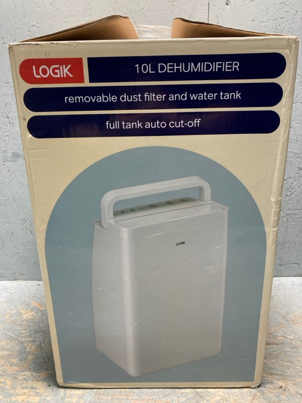Lot 12  
            Nottingham SR6 - Delivery Or Collection 

                
LOGIK 10L DEHUMIDIFIER ORIGINAL RRP: £109.00