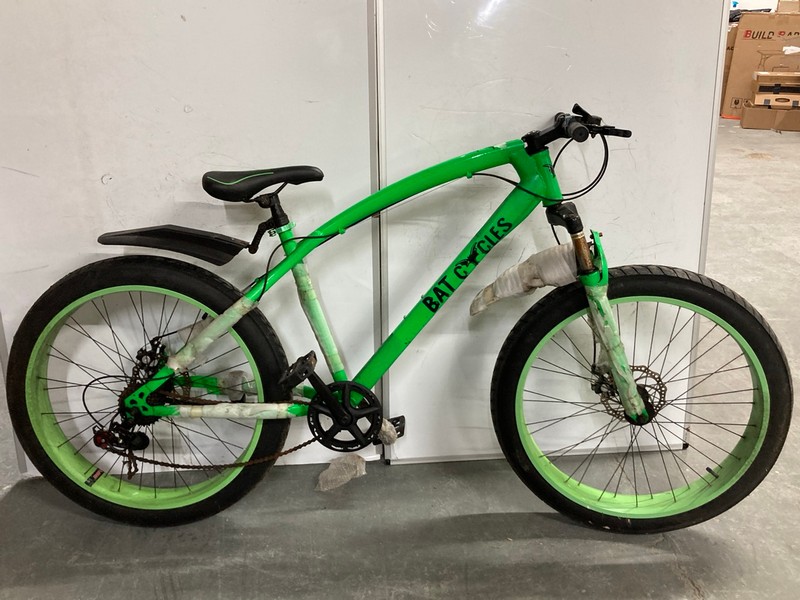 Lot 144  
            Nottingham SR6 - Collection Only 

                
BAT CYCLES GREEN FRAME PEDAL BICYCLE (MPSS02391574) (COLLECTION ONLY)