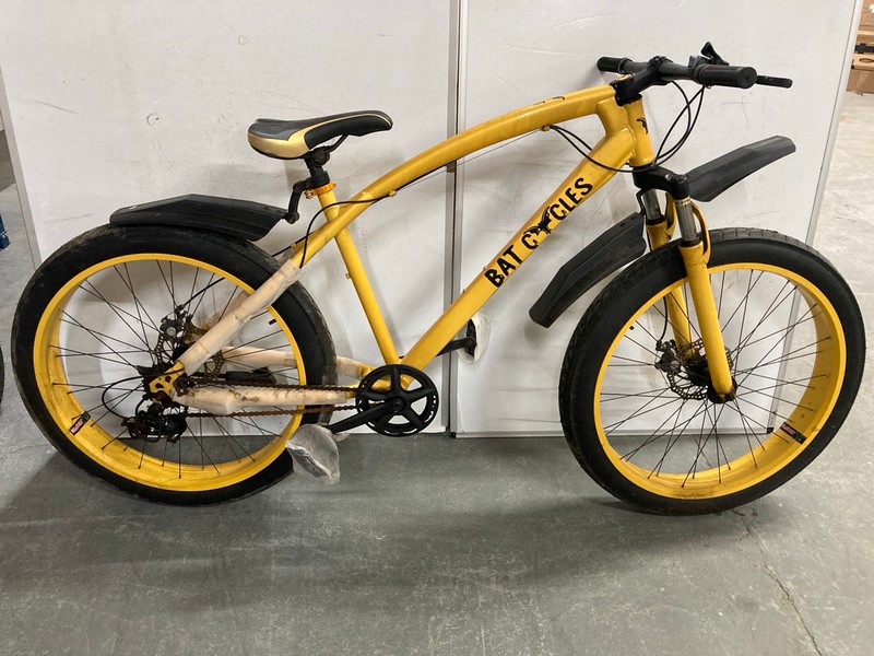 Lot 145  
            Nottingham SR6 - Collection Only 

                
BAT CYCLES YELLOW FRAME PEDAL BICYCLE (MPSS02391575) (COLLECTION ONLY)