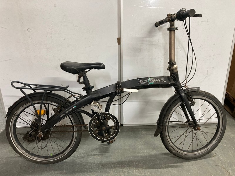 Lot 166  
            Nottingham SR6 - Collection Only 

                
ECOSMO HIGH SPEED BLACK FRAME FOLDING PEDAL BICYCLE (MPSS02391609) (COLLECTION ONLY)
