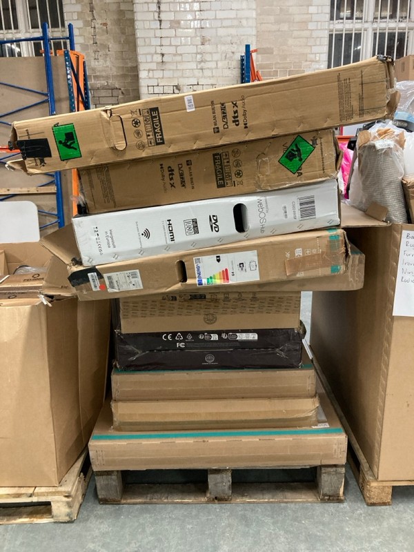 Lot 169  
            Nottingham SR6 - Delivery Or Collection 

                
PALLET OF TV'S AND MONITORS TO INC PHILIPS, AOC, ASUS AND TOSHIBA (SMASHED, SALVA...