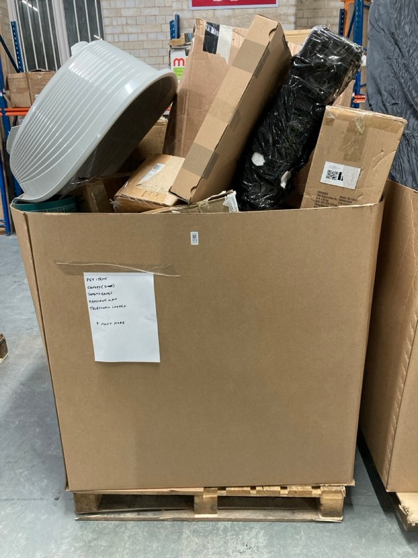 Lot 173  
            Nottingham SR6 - Delivery Or Collection 

                
PALLET OF ITEMS TO INC TELESCOPIC LADDER, CANOPY, PET ITEMS AND SAFETY GATES (ALL...