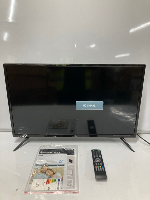 Lot 18  
            Nottingham SR6 - Delivery Or Collection 

                
CELLO 32" TV MODEL: C3220F (WITH REMOTE, STAND AND BOX) ORIGINAL RRP: £189.99