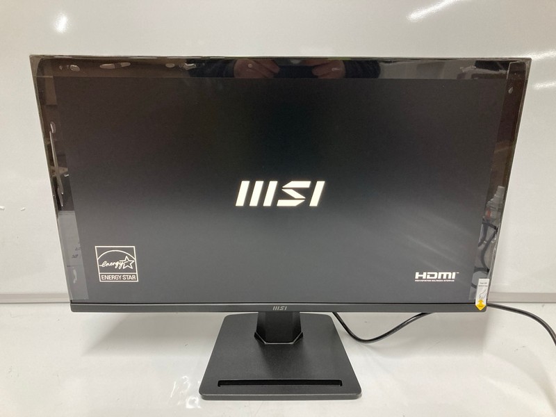 Lot 25  
            Nottingham SR6 - Delivery Or Collection 

                
MSI PRO 27" MONITOR MODEL: MP275Q (WITH POWER CABLE, STAND AND BOX) (DAMAGED HDMI...