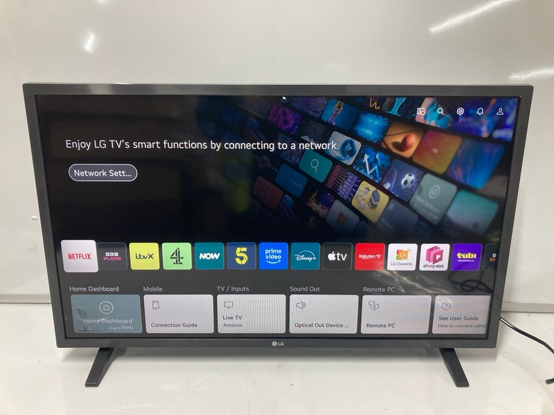 Lot 27  
            Nottingham SR6 - Delivery Or Collection 

                
LG 32" TV MODEL: 32LQ630B6LA (WITH POWER CABLE, STAND AND BOX) ORIGINAL RRP: £149.00