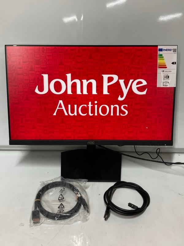 Lot 39  
            Nottingham SR6 - Delivery Or Collection 

                
AOC 24" GAMING MONITOR MODEL: 24G15N (WITH POWER CABLE, STAND AND BOX) ORIGINAL R...