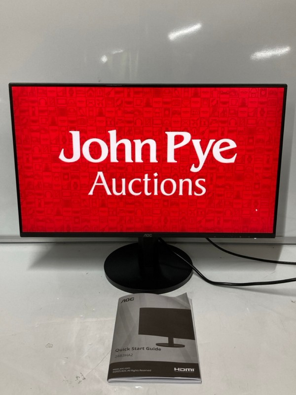 Lot 41  
            Nottingham SR6 - Delivery Or Collection 

                
AOC 24" MONITOR MODEL: 24B3HA2 (WITH POWER CABLE, STAND AND BOX) ORIGINAL RRP: £6...