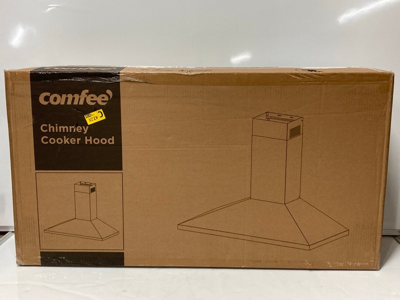 Lot 50  
            Nottingham SR6 - Delivery Or Collection 

                
COMFEE CHIMNEY COOKER HOOD MODEL: KWH-PYRA17B-90 ORIGINAL RRP: £99.99