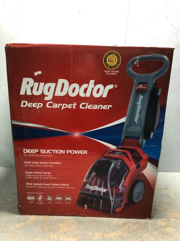 Lot 66  
            Nottingham SR6 - Delivery Or Collection 

                
RUG DOCTOR DEEP CARPET CLEANER ORIGINAL RRP: £207.99