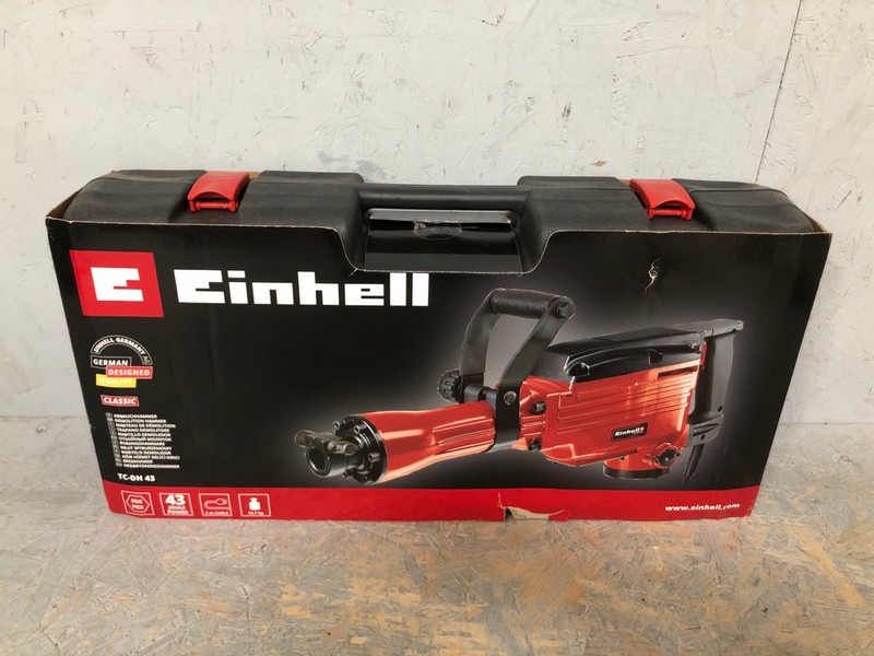 Lot 87  
            Nottingham SR6 - Delivery Or Collection 

                
EINHELL TC-DH43 DEMOLITION HAMMER (WITH CARRY CASE) (18+ ID MAY BE REQUIRED) ORIG...