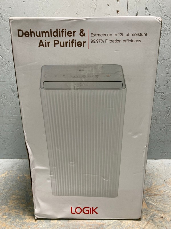 Lot 9  
            Nottingham SR6 - Delivery Or Collection 

                
LOGIK 12L DEHUMIDIFIER AND AIR PURIFIER ORIGINAL RRP: £119.00